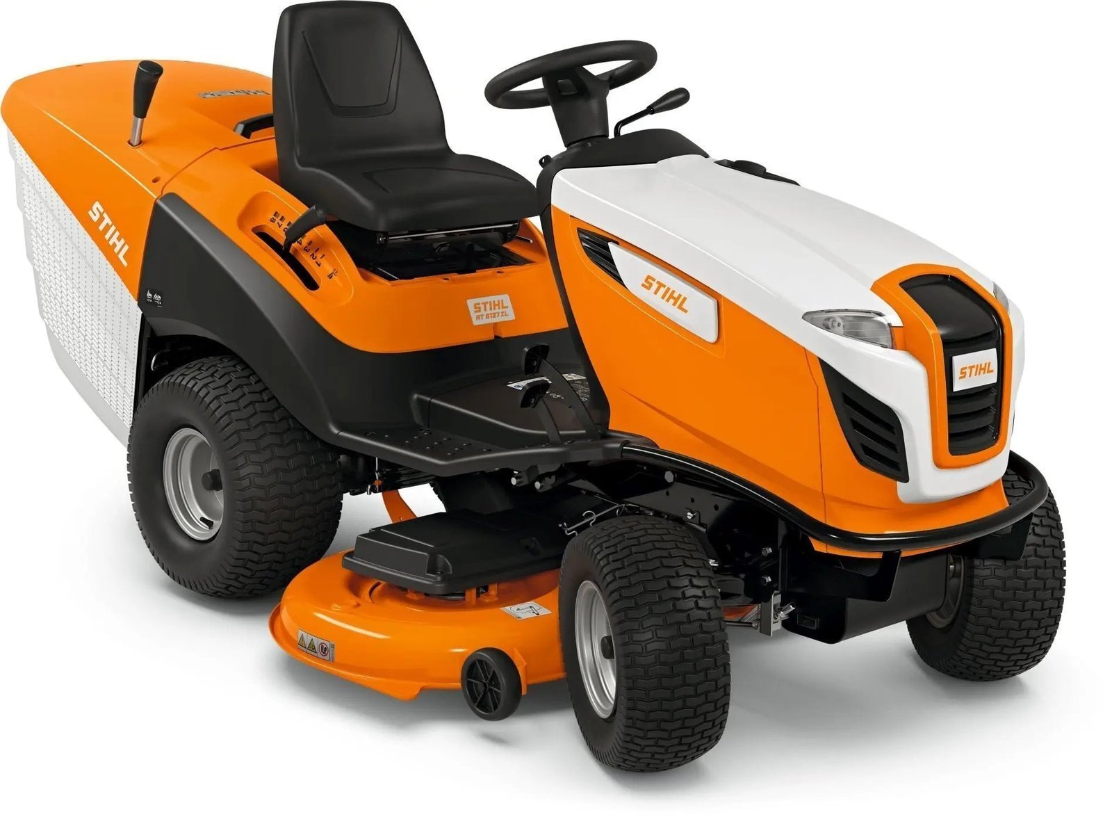 STIHL RT 6127 ZL Aufsitzmäher 125 cm, 25,9 PS, Hydrostat, 350 L Fangkorb, Tempomat STIHL RT 6127 ZL Aufsitzmäher 125 cm, 25,9 PS, Hydrostat, 350 L Fangkorb, Tempomat
