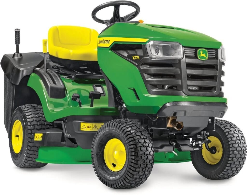 John Deere Rasentraktor X117R, 92 cm Schnittbreite, 17,5 PS, Hydrostat, 300 L Fangkorb