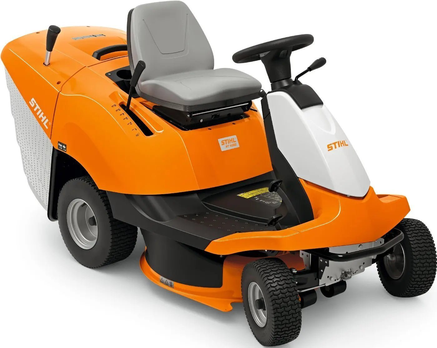 STIHL Aufsitzmäher RT 4082, 80 cm Schnittbreite, 452 cm³ Motor, Hydrostat, 250 L Fangkorb STIHL Aufsitzmäher RT 4082, 80 cm Schnittbreite, 452 cm³ Motor, Hydrostat, 250 L Fangkorb