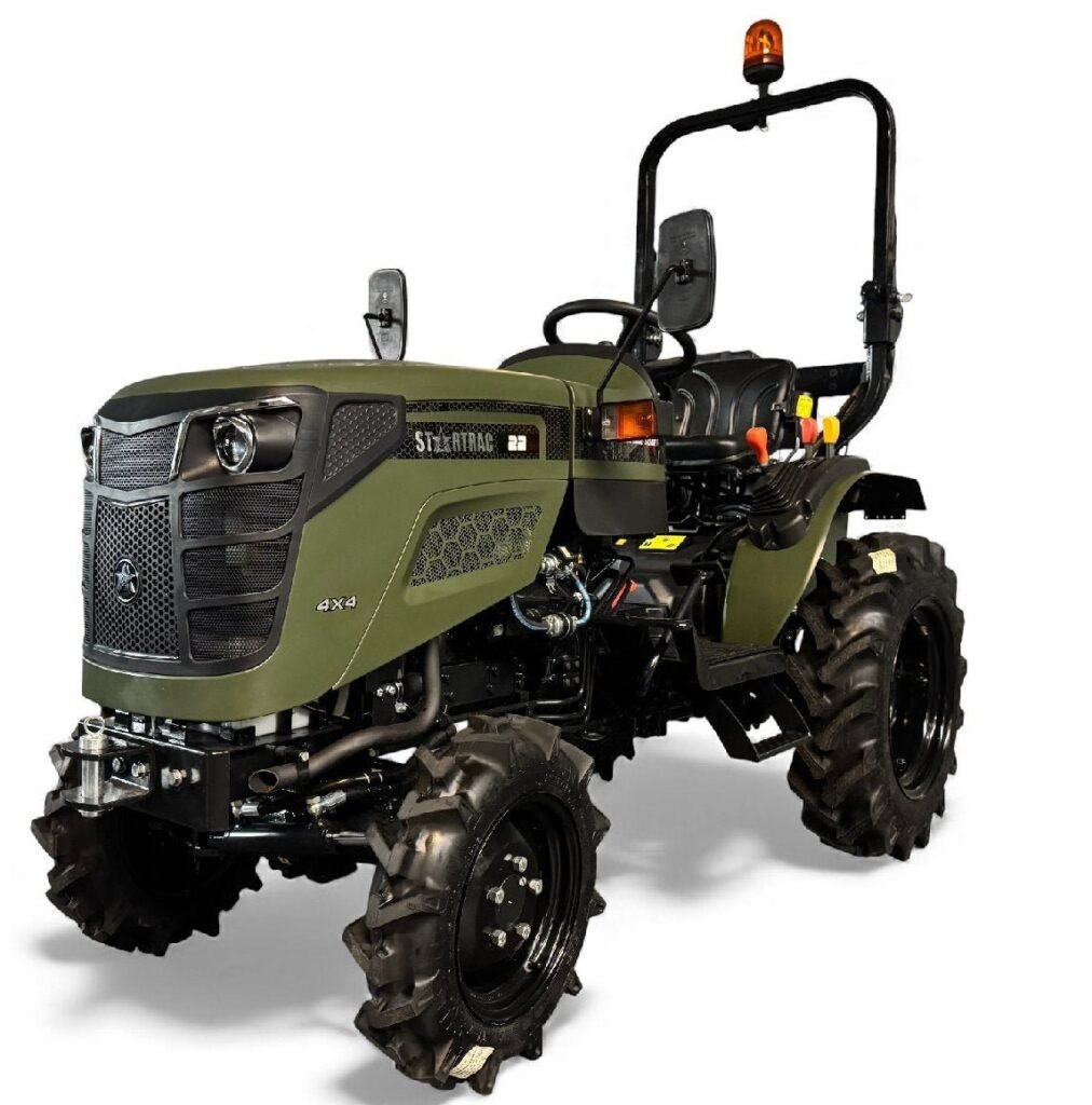 Startrac 22 Kleintraktor Nato-Grün mit Garden-Pro-Bereifung – 22 PS Kompakttraktor mit Allrad