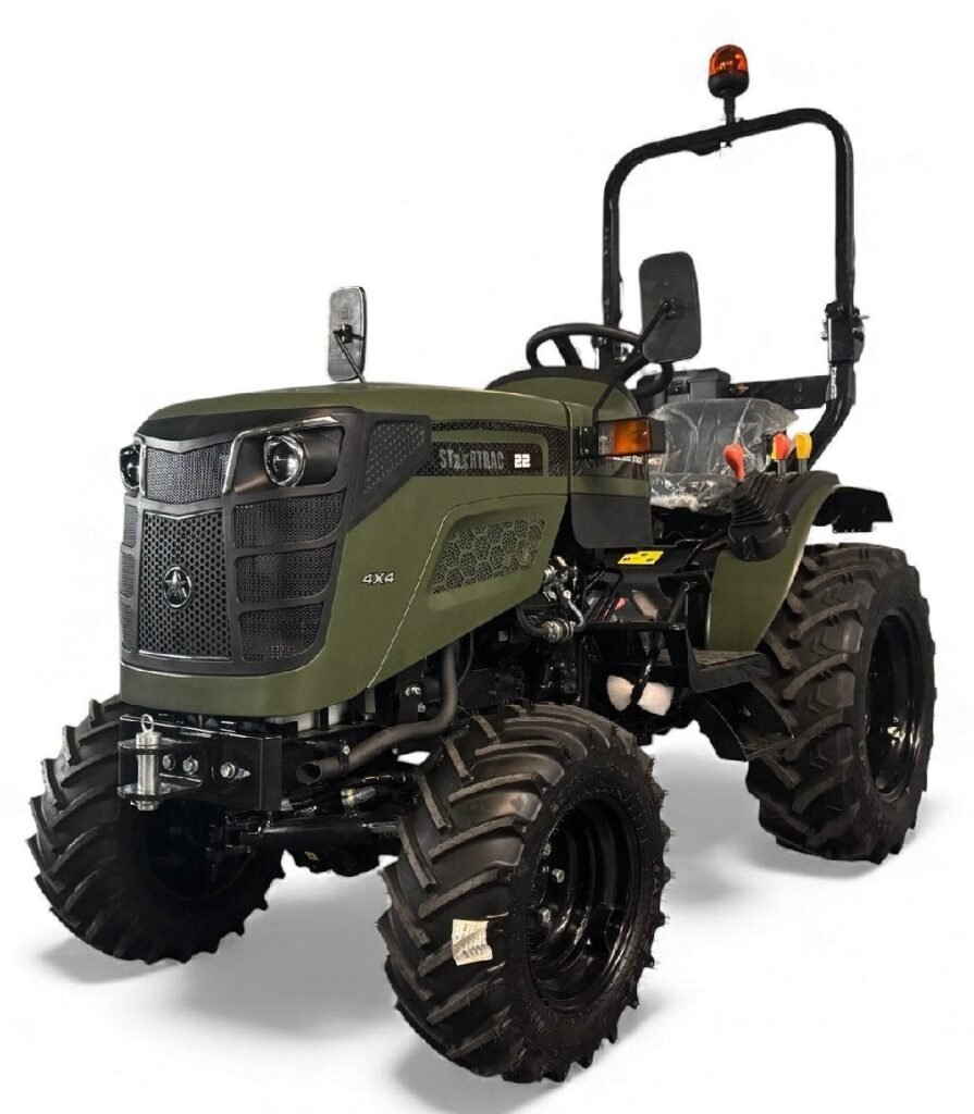 Startrac 22 Kleintraktor Nato-Grün mit Radialbereifung – 22 PS Kompakttraktor mit Allrad