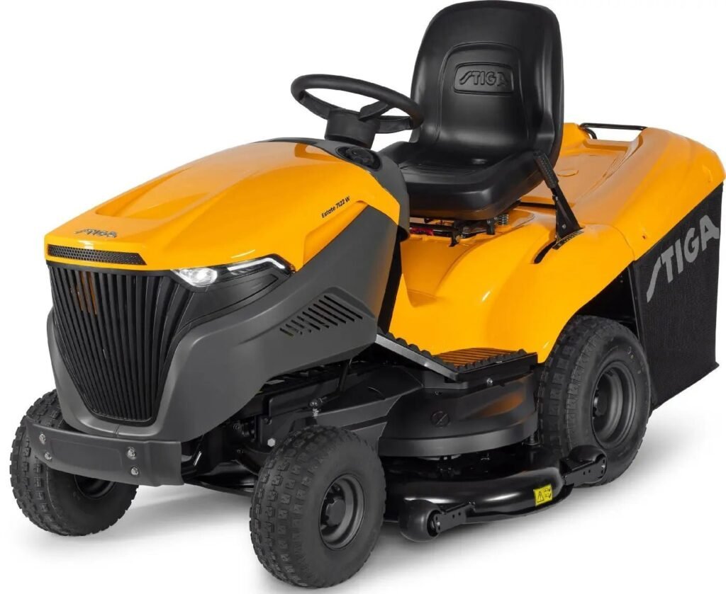 STIGA Estate 7122 W Rasentraktor 122 cm, 21,8 PS, Hydrostat, 300 L Fangkorb, Mulchfunktion