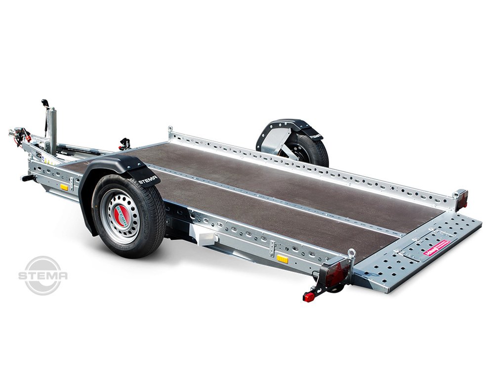 STEMA WOM 1500 STS O2 15-30-17.1 Absenkanhänger mit elektrischer Pumpe – 100 km/h Zulassung